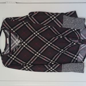 Reborn J Plaid Top Large